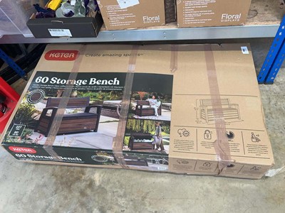 Lot 2149 - Boxed Keter 227 Litre outdoor garden storage...