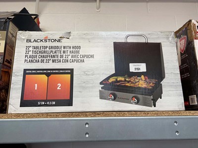 Lot 2151 - Boxed Blackstone 22" 2 burner table top grill...