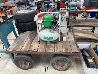 Lot 2277 - 4 wheeled metal platform trolley
