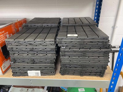 Lot 2156 - Large quantity of black plastic click together...