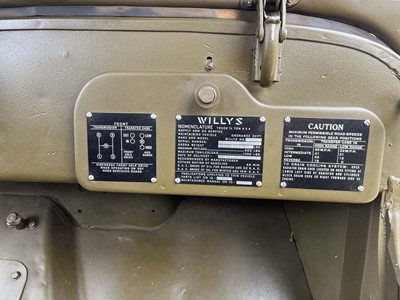 Lot (UXS 640) 1943 Willys 'MB' Jeep ¼-ton 4x4...