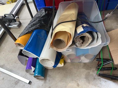 Lot 2345 - Qty of various coloured vinyl film