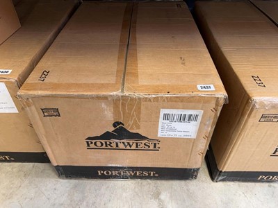 Lot 2437 - Box containing 6x boxed pairs of Portwest...