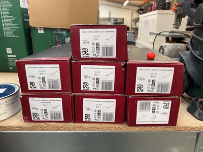 Lot 2442 - 7x Rutland heavy duty flat bar armrest door...