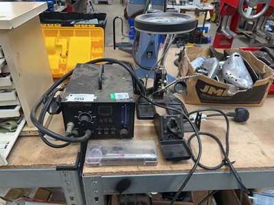 Lot 2313 - Aoyue 968 soldering machine with associated...