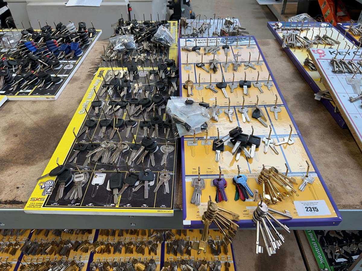 Lot 2315 - 4 wall mounted shop display boards containing...