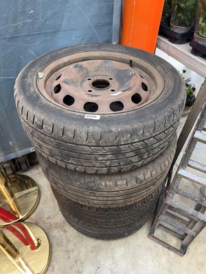 Lot 2535 - 4 Joyroad 195-50R16 car tyres together with a...