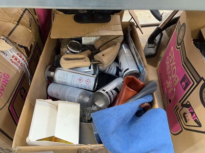 Lot 2323 - 2 boxes containing a quantity of shoe related...