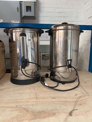 Lot 2550 - 2 commercial 240V catering hot water urns