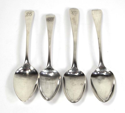 Lot 232 - Two William IV silver old English pattern...