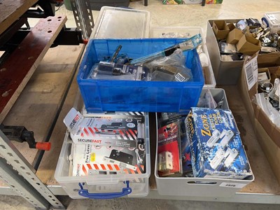 Lot 2328 - 5 crates of mixed ironmongery to include Zone...