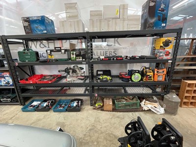 Lot 2373 - 2 4 tier industrial bays of Gorilla racking