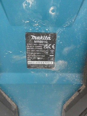 Lot A Makita MR001GZ 40V job site radio with box...