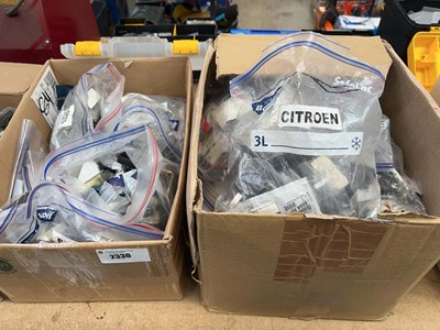 Lot 2330 - 3 boxes containing a large quantity of vehicle...
