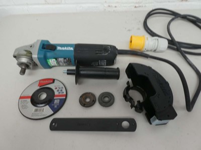 Lot A Makita SJS 110V 125MM angle grinder with box