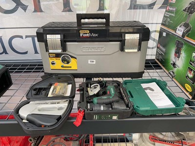 Lot 2381 - Stanley Fat Max 23" tool box together with a...