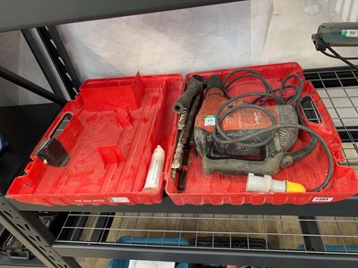 Lot 2384 - Cased Hilti TE 60 110v hammer drill