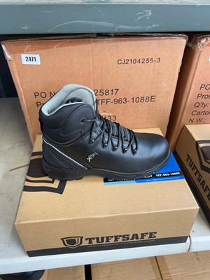 Lot 2471 - Box containing 6x pairs of Tuffsafe steel toe...