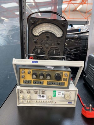 Lot 2389 - Universal Avometer, together with a Jupiter...
