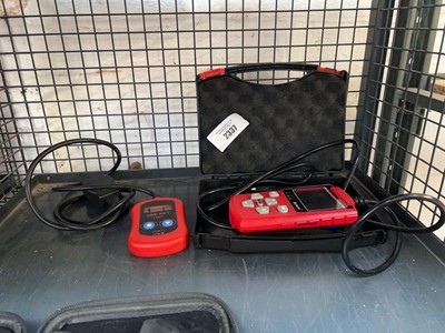 Lot 2337 - Cased Iscancar Oddi-automotive scan tool,...