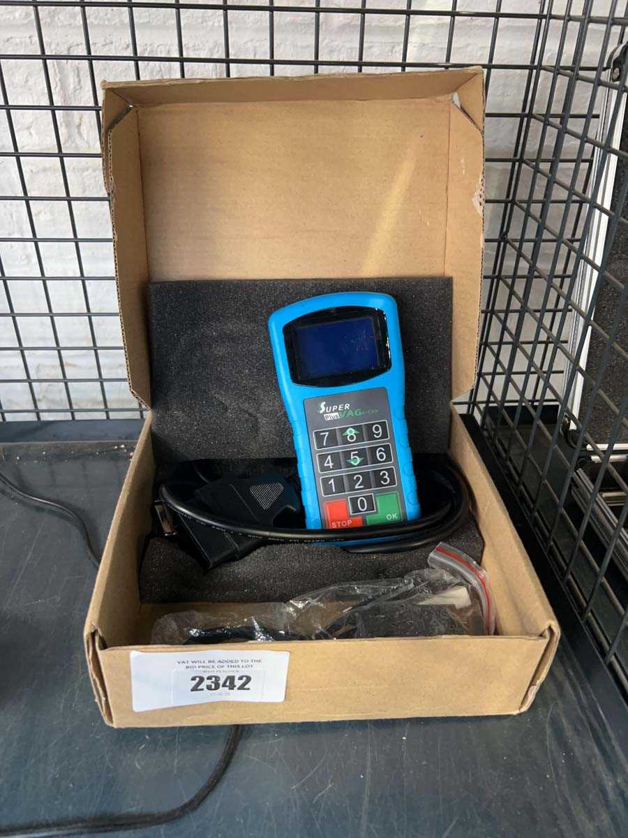 Lot 2342 - Cased Super Plus VAG k+Can hand held...