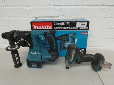 Lot A Makita DHR242Z 18V 24mm cordless combination...