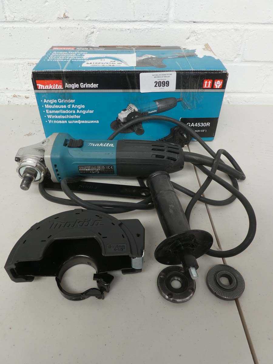 Lot A Makita GA4530R 115mm 240v angle grinder with...