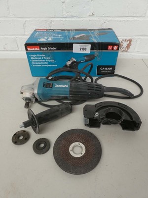 Lot A Makita GA4530R 115mm 240v angle grinder with...