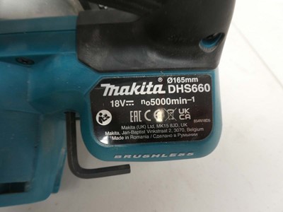 Lot A Makita DCS552 136mm metal cutting 18V...