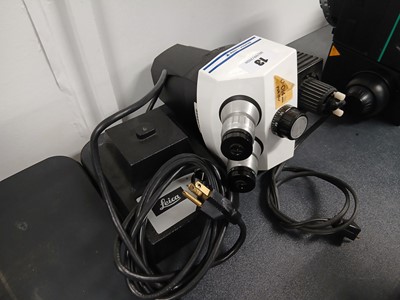 Lot 13 - Bausch & Lomb microscope with a Leica...