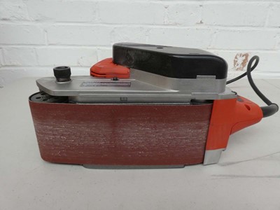 Lot A Makita M9400 100mm 2vov belt sander with...