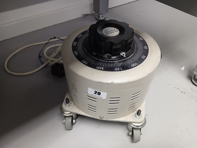 Lot 20 - Carroll & Meynell Ltd variable power supply...