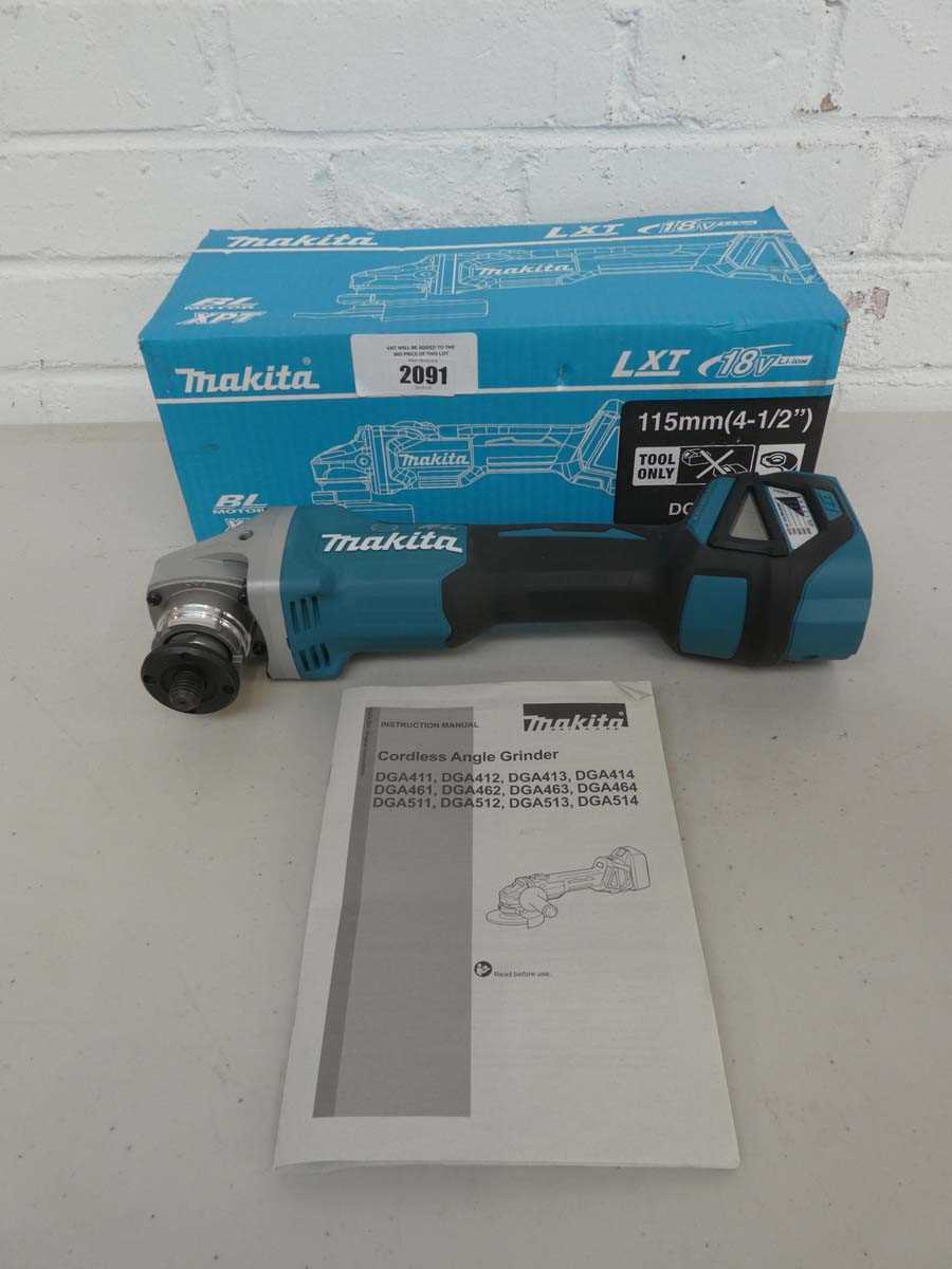 Lot Makita LXT DGA463 18V 115mm. cordless angle...