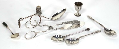 Lot 253 - A group of English and Scandinavian silver and...