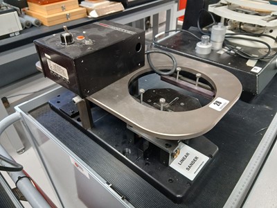 Lot 28 - Custom-built linear sander, chassis and stage...