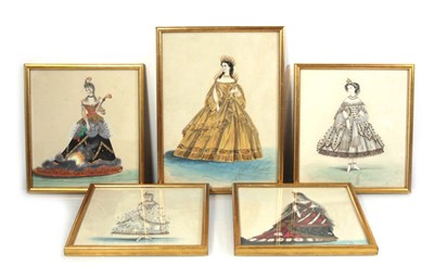 Lot 122 - Charles Pilatte (1813-1885), A group of five...