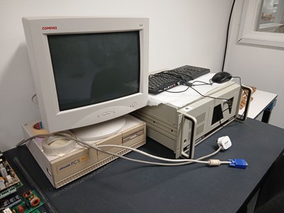 Lot 42 - Industrial computer 610 Advantec unit with PC