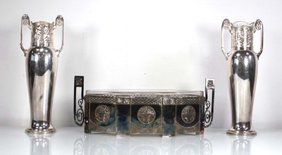 Lot 256 - A WMF silver plated two handled table centre...