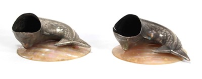 Lot 259 - A pair of Scandinavian silver salts, each...