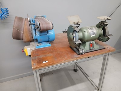 Lot 73 - SIP 6-inch double ended grinder with diamond...