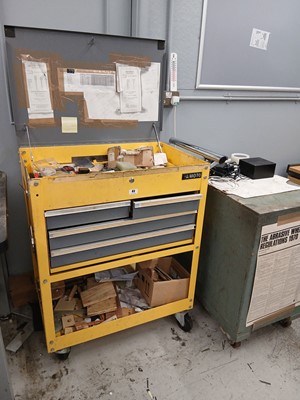 Lot 83 - Yamoto yellow mobile engineers trolley plus a...