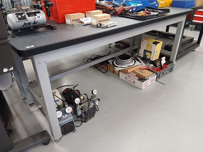 Lot 139 - 210cm engineers bench with adjustable feet