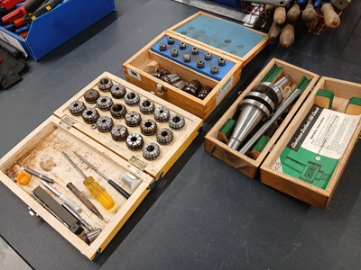 Lot 144 - 2x boxed collet sets and a Clarkson Dedlock...