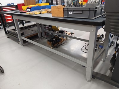 Lot 146 - 210cm engineers bench with adjustable feet