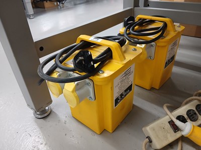 Lot 148 - 2x 3.3KVA 110v transformer units