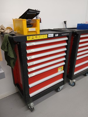 Lot 102 - 80cm Premier ball-bearing multi drawer trolley...