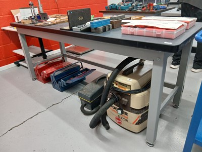 Lot 121 - 210cm engineers bench with adjustable feet
