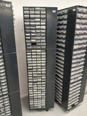 Lot 106 - 1.7m tall revolving parts storage cabinet with...