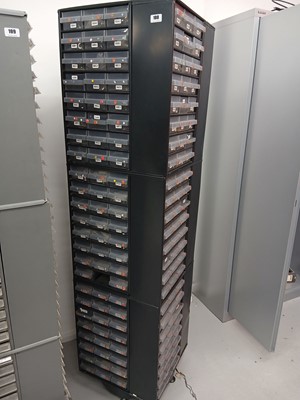 Lot 108 - 1.7m tall revolving parts storage cabinet with...