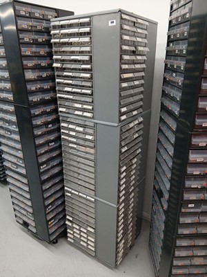 Lot 109 - 1.6m tall revolving parts storage cabinet with...
